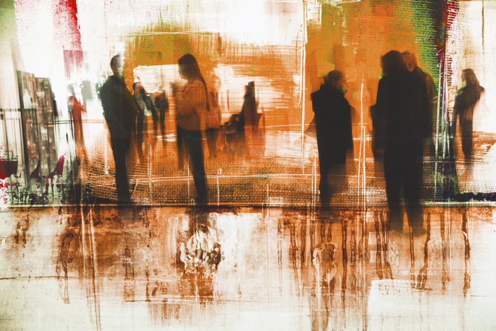 Abstract City Motion by Rudi Jacobs — canvas wall art