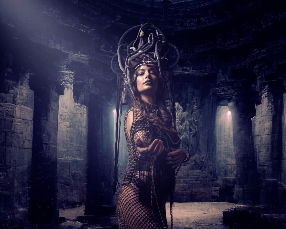 Ancient Medusa Goddess by Ineke Mighorst — canvas wall art