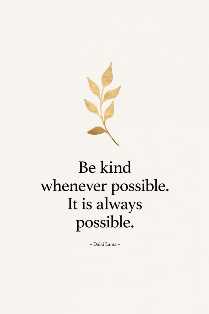 Always Be Kind by Kubistika — canvas wall art