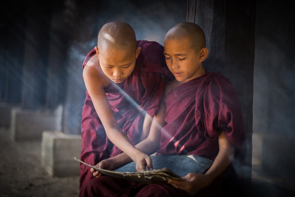 Monks Study in Light by Franz Sussbauer — canvas wall art