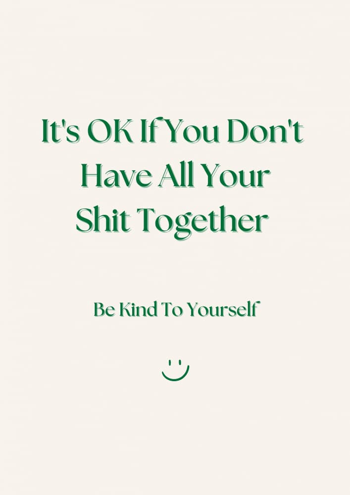 Be Kind To Yourself by Nazma Khokhar — canvas wall art