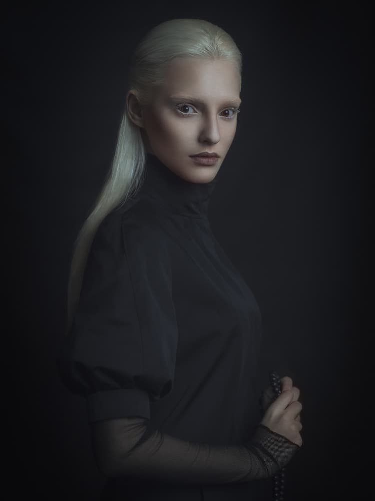 Mysterious Blonde Elegance by Yuri Shevchenko — canvas wall art