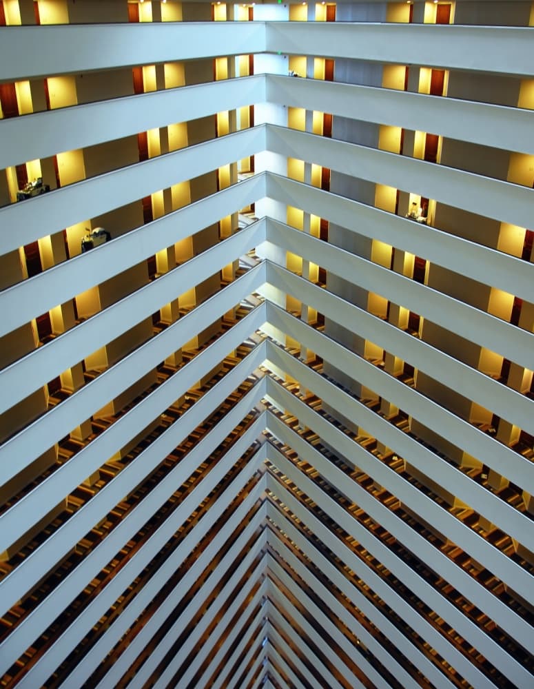 Modern Atrium Perspective by Alain Turgeon — canvas wall art