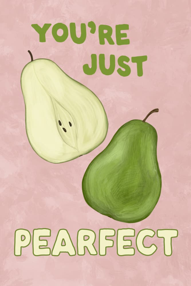 Cute Pearfect Pears by EMELIEmaria — canvas wall art