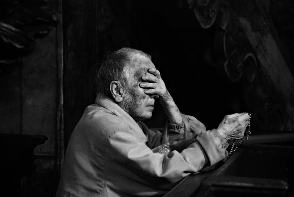 Old Man's Prayer by Nicoleta Gabor — canvas wall art