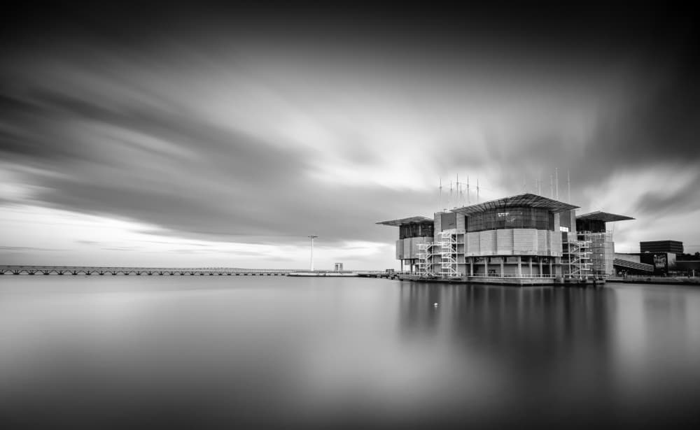 Modern Waterfront Architecture by Fernando Piçarra — canvas wall art