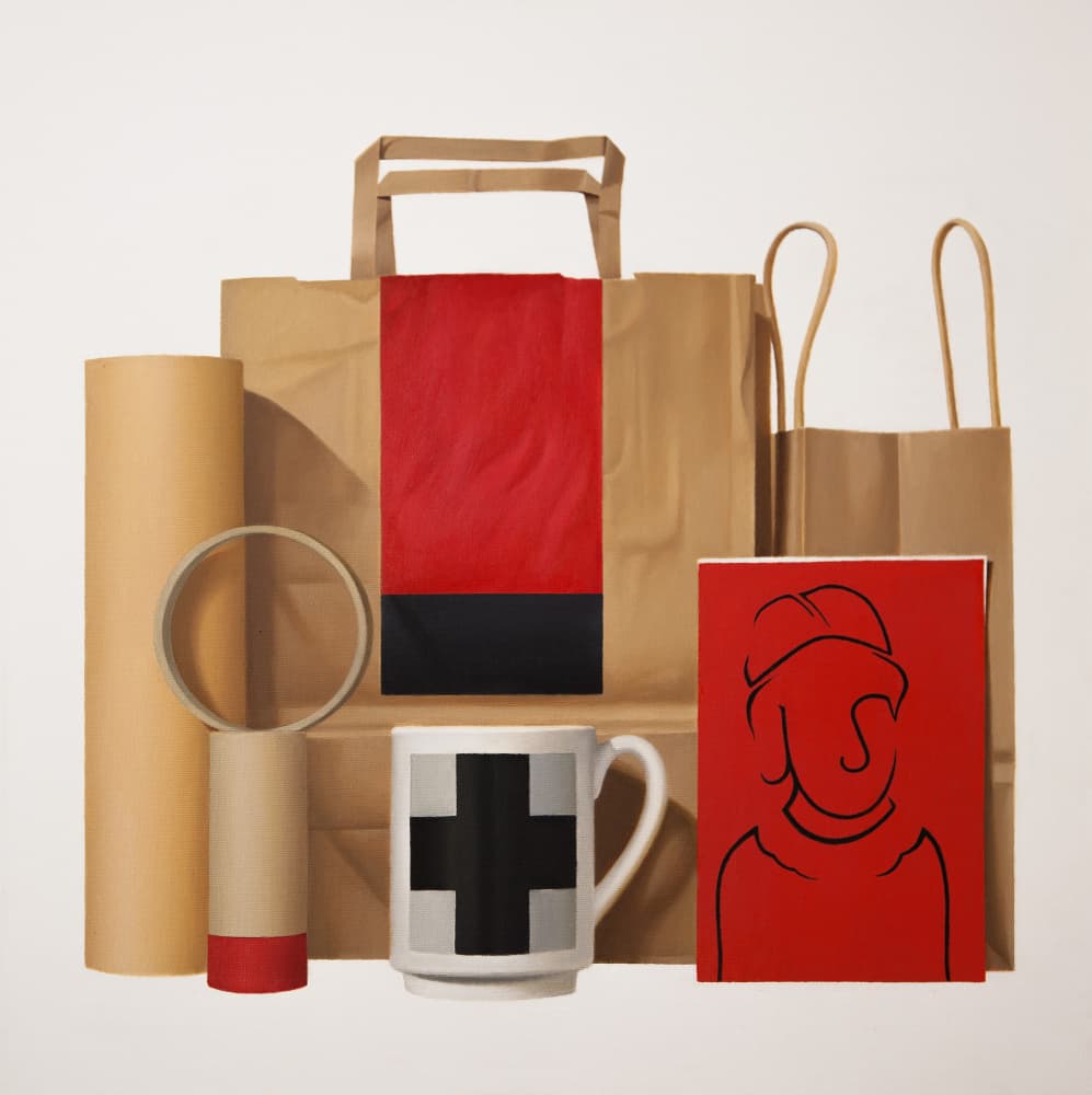 Graphic Still Life Arrangement by Ildefonso Martín — canvas wall art