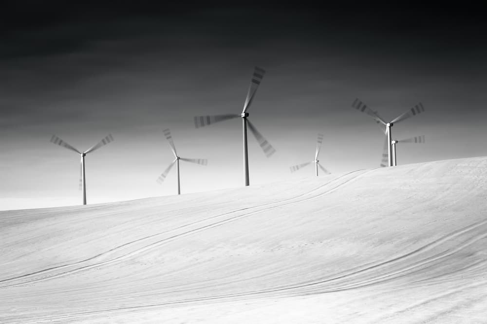 Dynamic Wind Turbines by Wojciech Łączkowski — canvas wall art