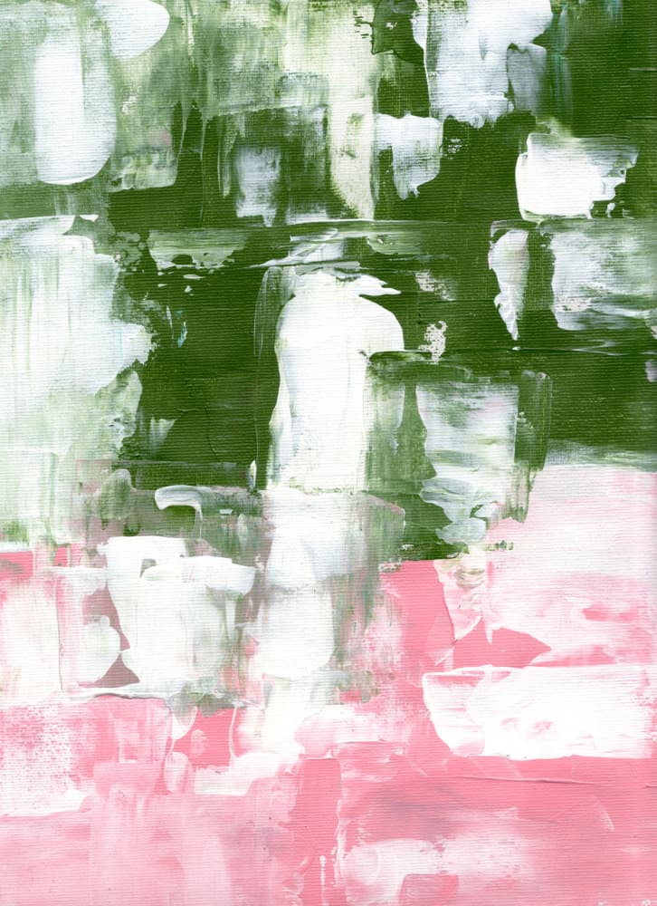 Modern Green Pink by Ejaaz Haniff — canvas wall art