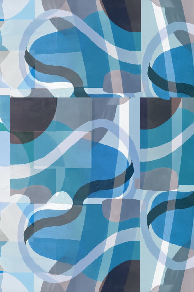 Serene Blue Flow by cartissi — canvas wall art