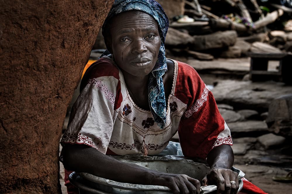 African Elder Portrait by Joxe Inazio Kuesta Garmendia — canvas wall art
