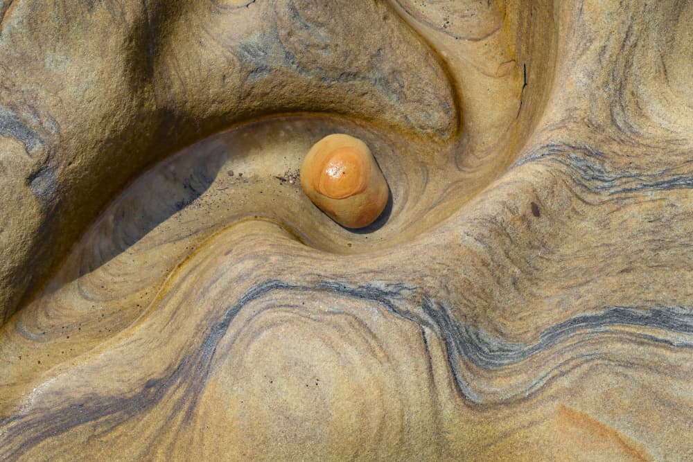 Organic Stone Swirls by Linda Wride — canvas wall art