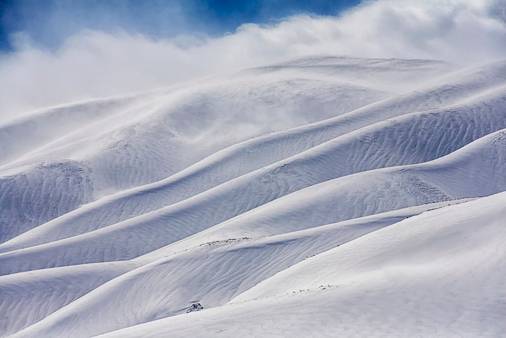 Wind Swept Snowscape by Ali Asghar Alimoradi — canvas wall art