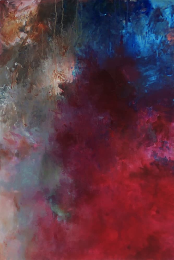 Vibrant Abstract Strokes by Ron Halfant — canvas wall art