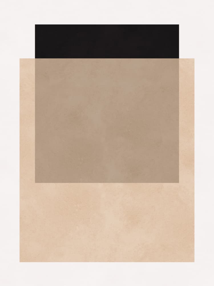 Minimalist Beige Layers by Vitor Costa — canvas wall art
