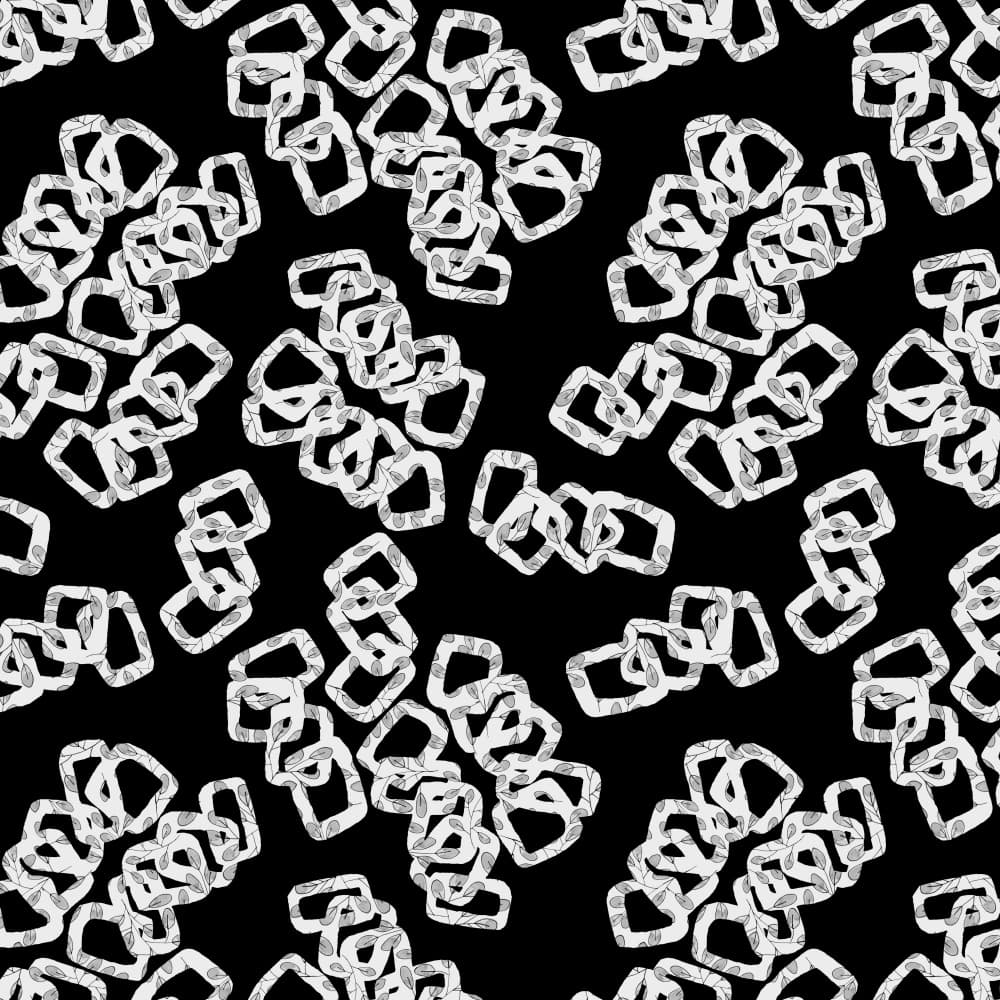 Interlocking Geometric Links by Michele Channell — canvas wall art