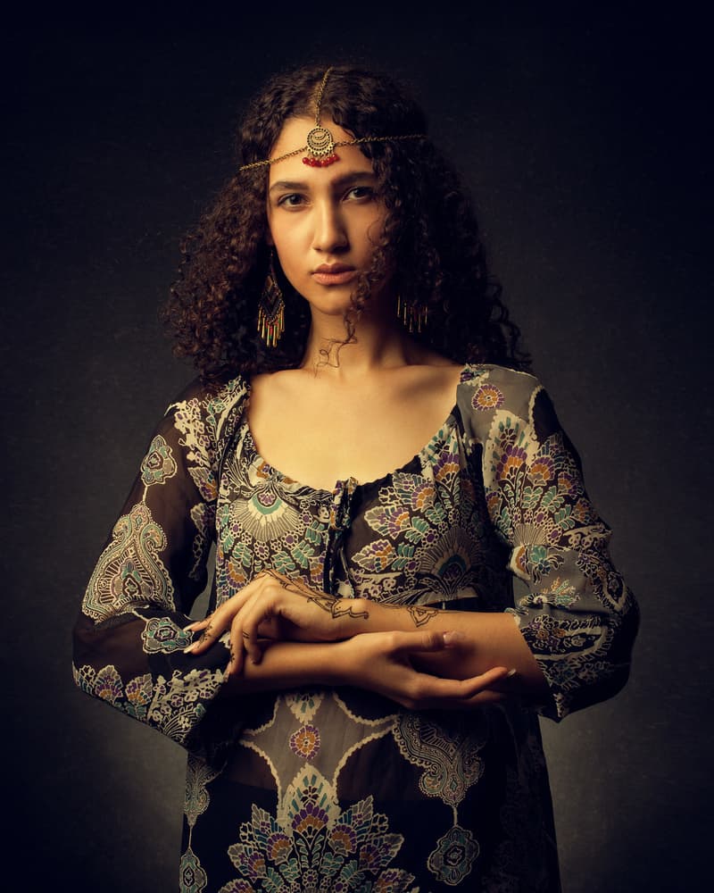 Pensive Ethnic Beauty by Mehdi Mokhtari — canvas wall art