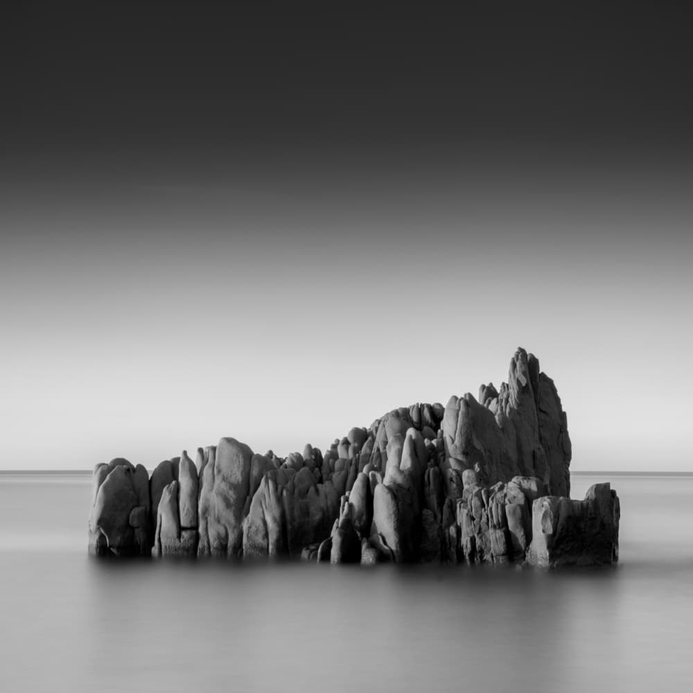 Minimalist Sea Rock by Catalin Baican — canvas wall art
