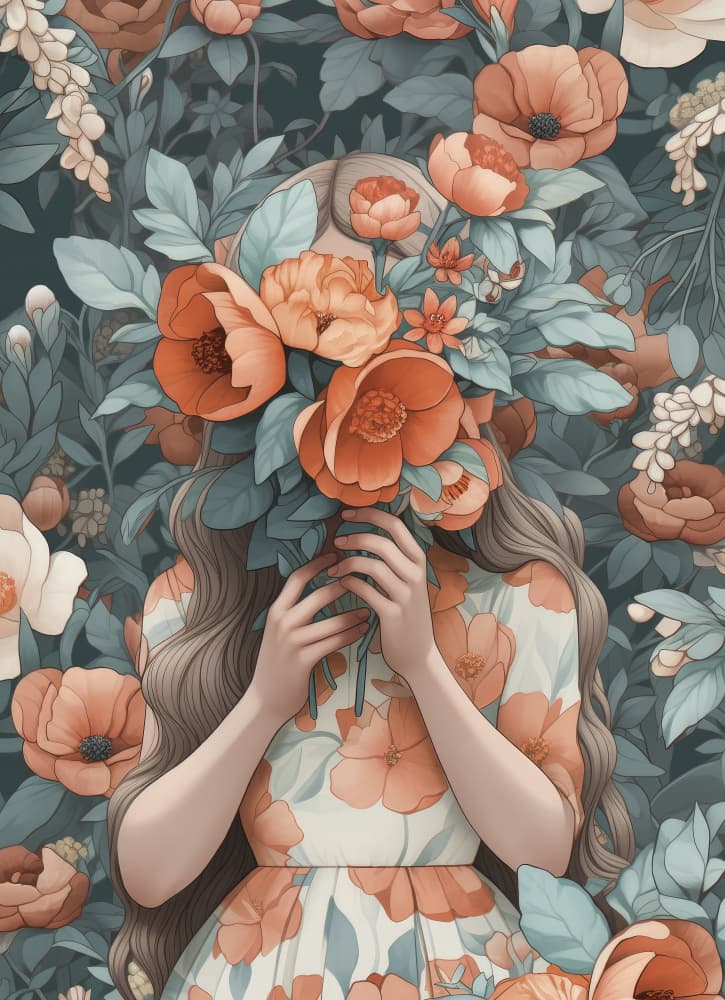 Blossom Veil Dreams by Treechild — canvas wall art
