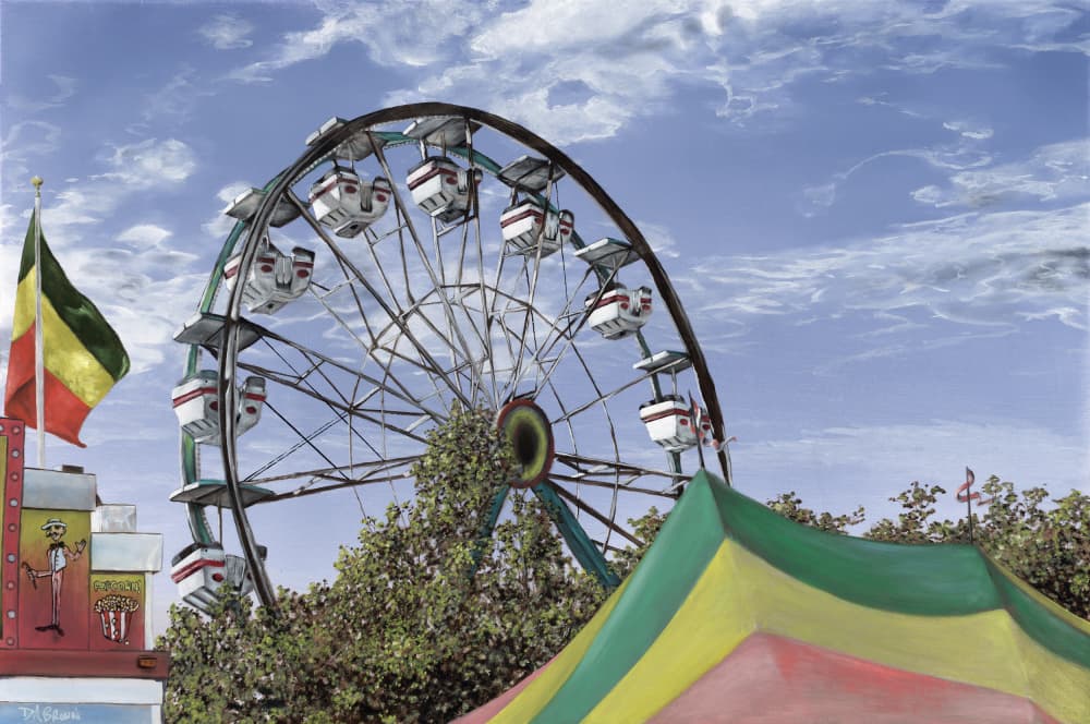 Wheel in the Sky by Duane A. Brown — canvas wall art