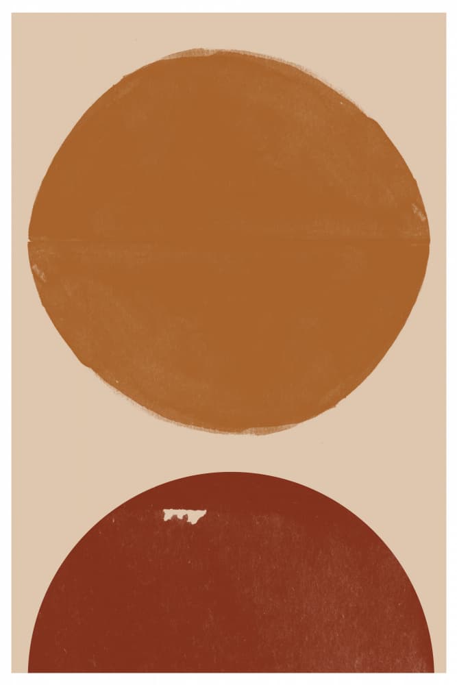 Dual Circles Harmony by THE MIUUS STUDIO — canvas wall art