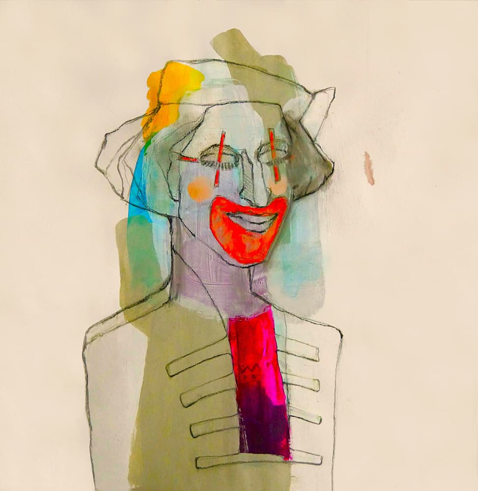Colorful Clown Portrait