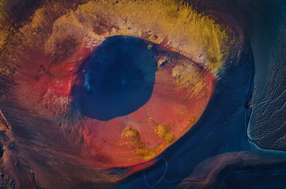 Earth's Vibrant Eye by Michael Zheng — canvas wall art