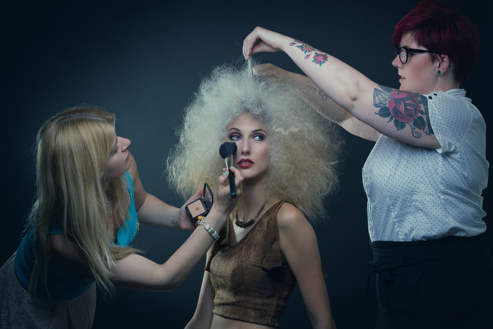 Blonde Glamour Styling by Carine Belzon — canvas wall art