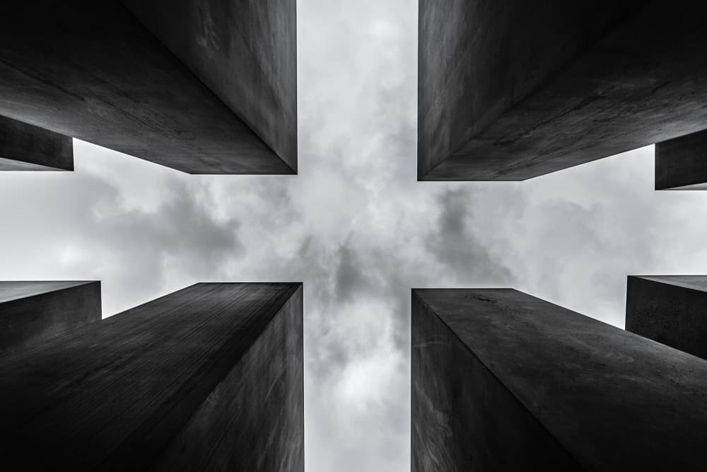 Geometric Concrete Sky by Hervé Loire — canvas wall art