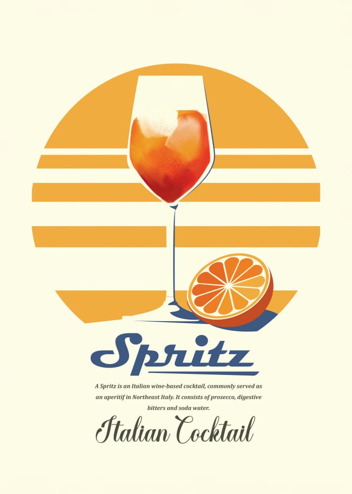Spritz Italian Cocktail by Dion Gem — canvas wall art