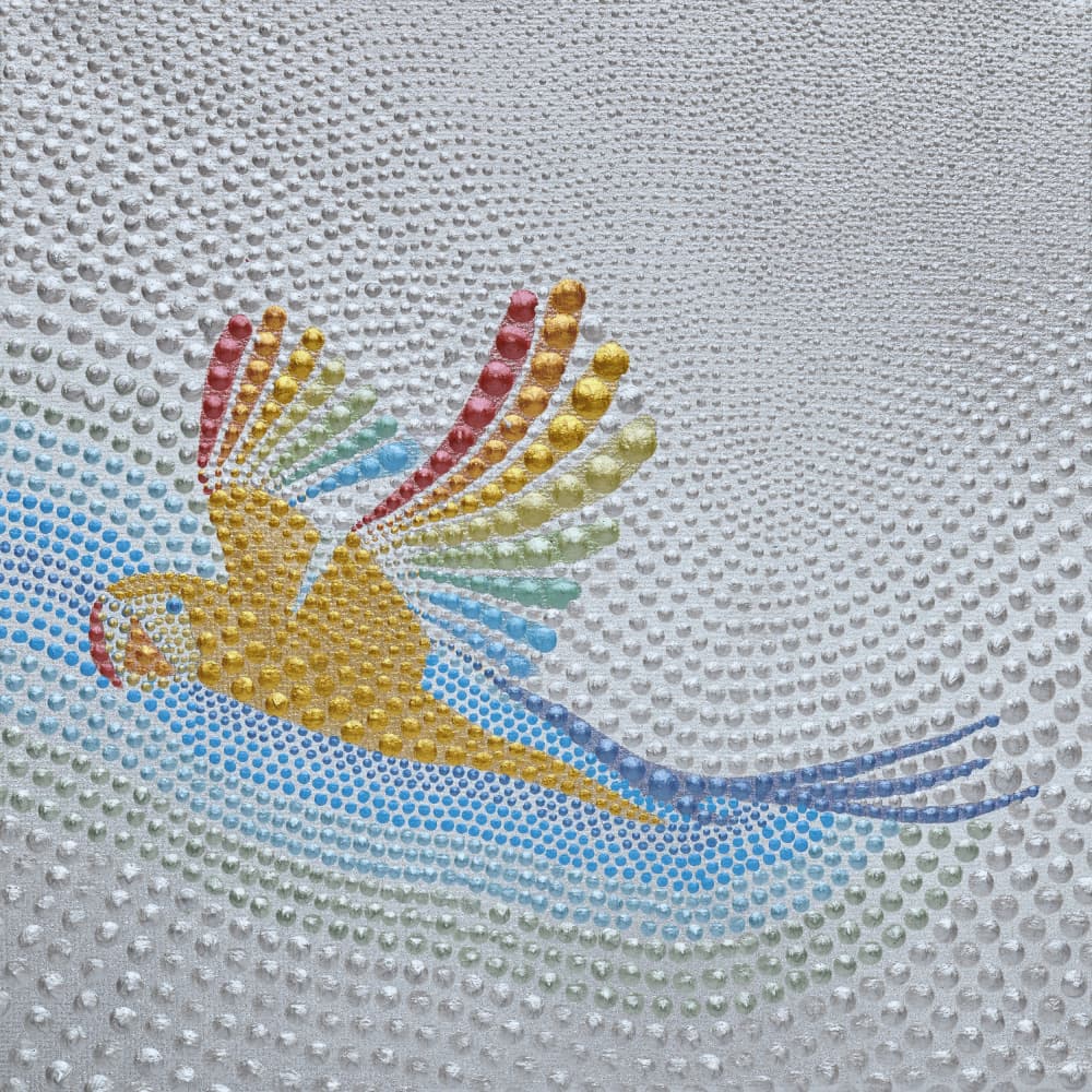 Flying Rainbow Parrot