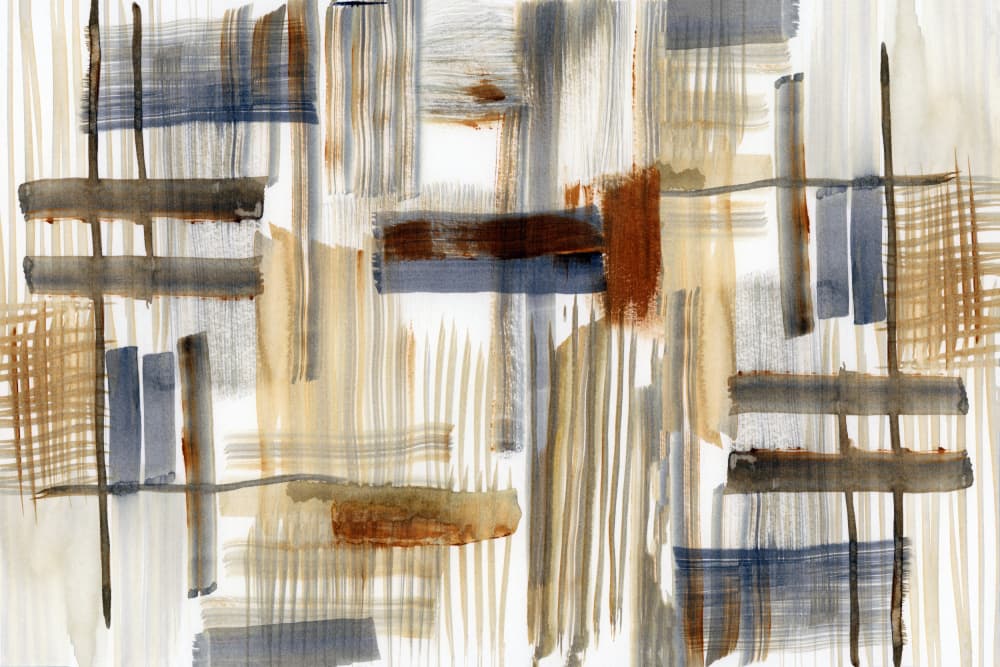 Abstract Woven Strokes by cartissi — canvas wall art