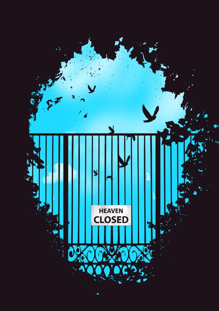 Heaven Closed Gate by Balazs Solti — canvas wall art