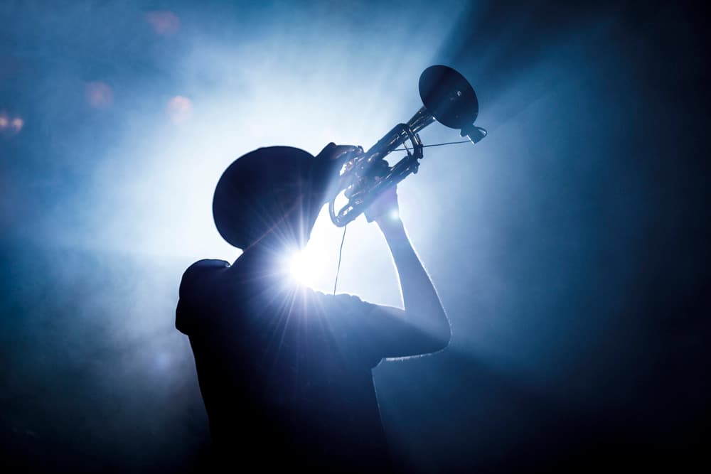Jazz Trumpet Performance by Erik de Klerck — canvas wall art