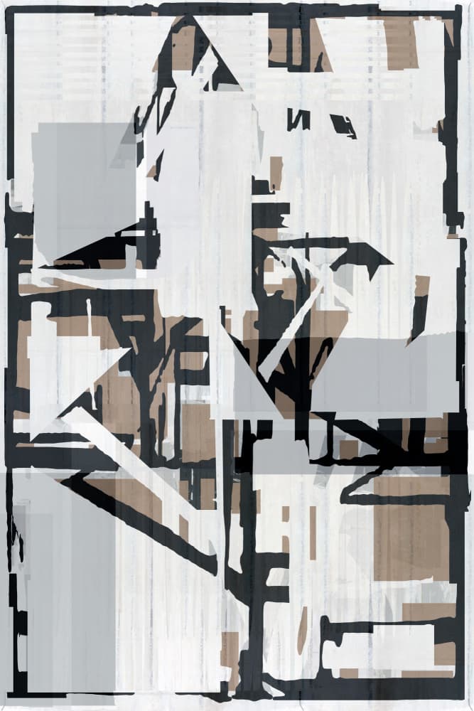 Fragmented Urban Form by cartissi — canvas wall art