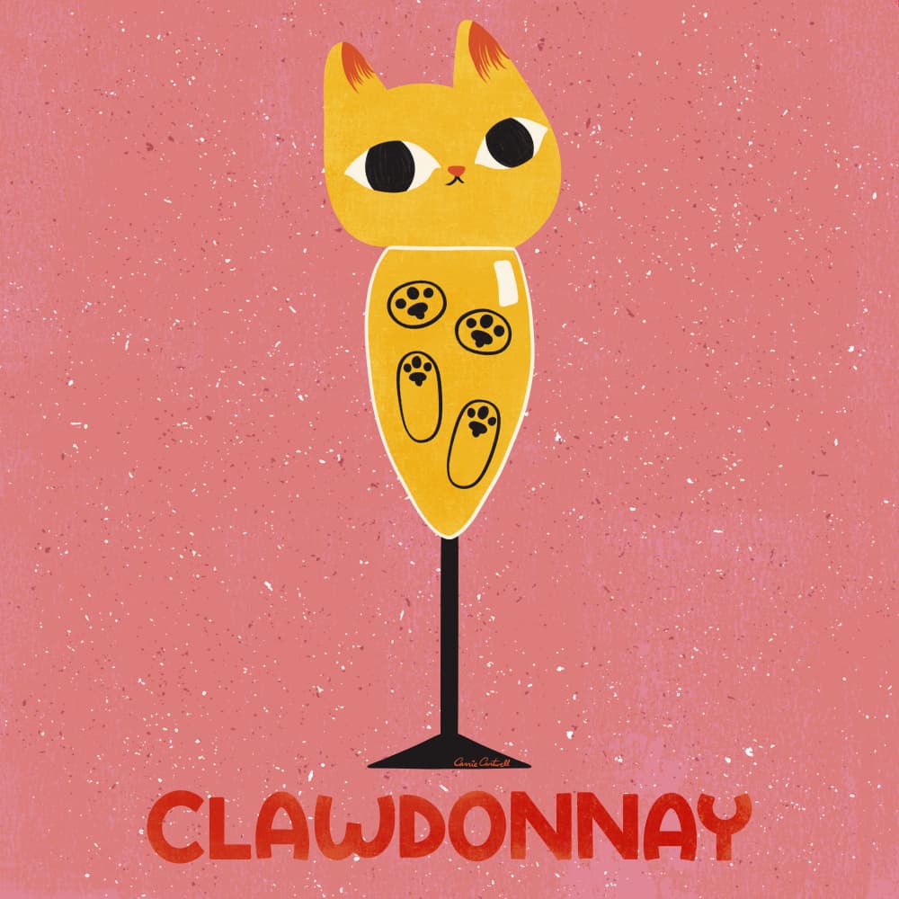 Clawdonnay by Carrie Cantwell — canvas wall art