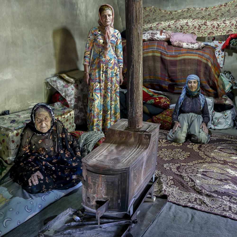 Generations by the Hearth by Abbas Arabzadeh — canvas wall art