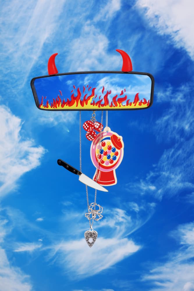 Devil Mirror Sky Charms by Julia Ramiro — canvas wall art