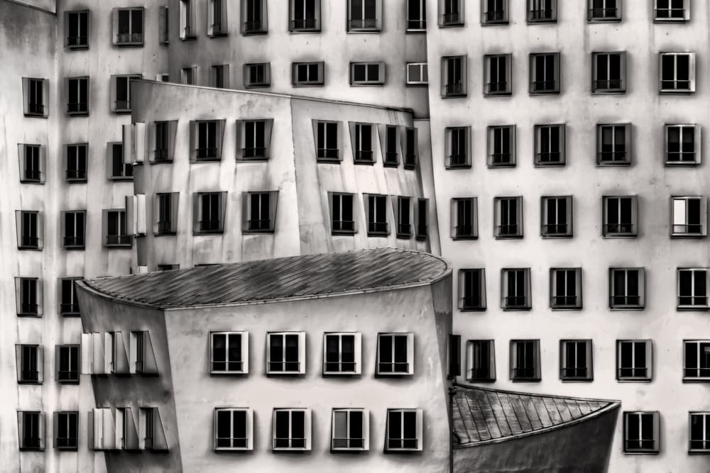 Abstract Urban Windows by Dennis Mohrmann — canvas wall art