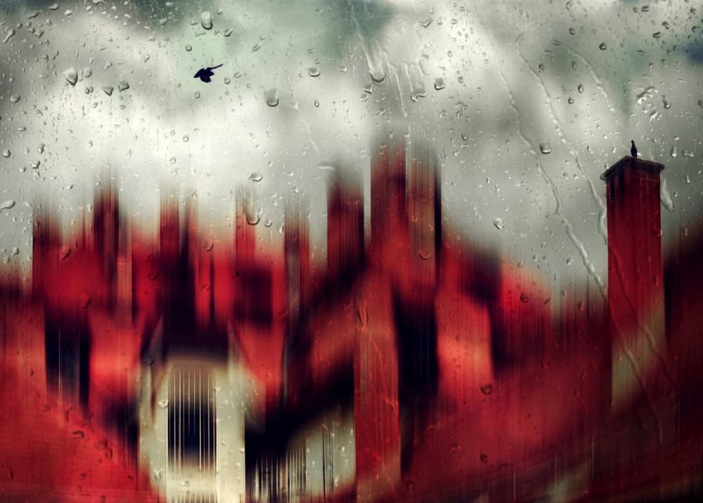Window View Rainy Day by Samanta Krivec — canvas wall art