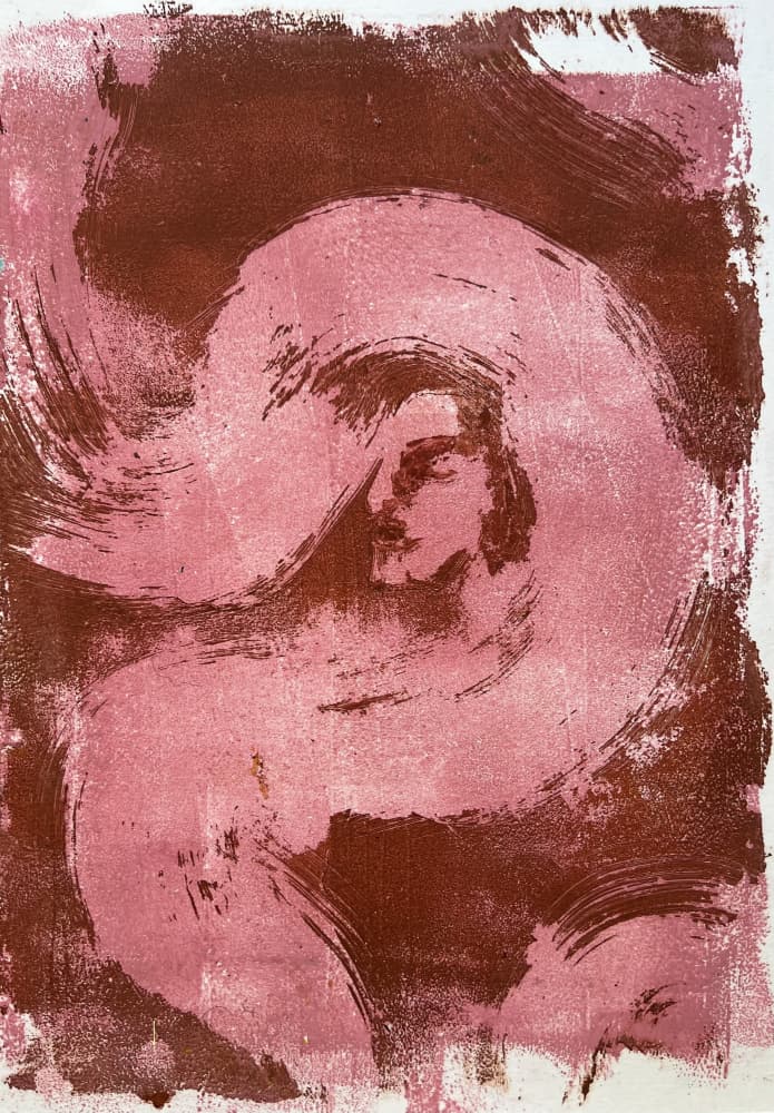 Abstract figure II by Christina Misuro — canvas wall art