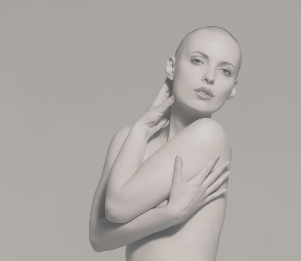 Serene Bald Woman by Ari Kordonsky — canvas wall art