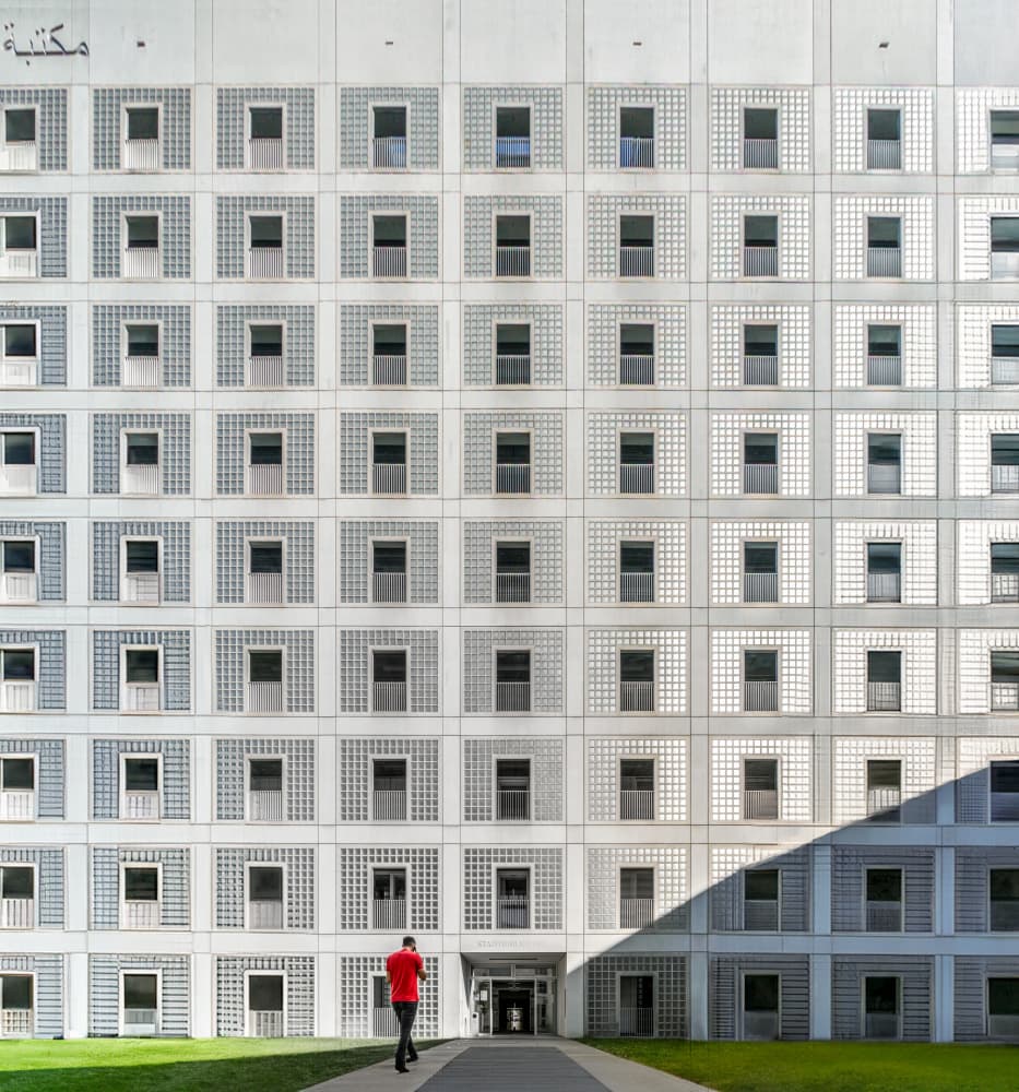 Geometric Library Shadow by Stephan Rückert — canvas wall art