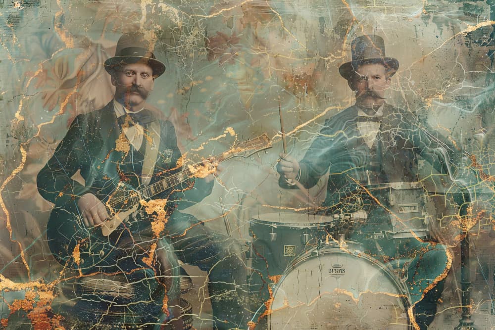 Golden Age Musicians by Rafal Kulik — canvas wall art