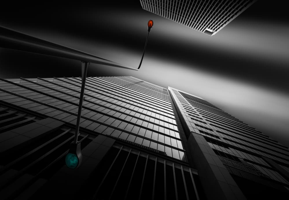 Urban Lines And Lights by Shuchuan Liu — canvas wall art