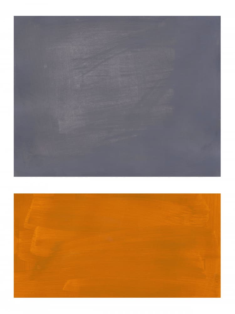 Textured Grey Orange by Ejaaz Haniff — canvas wall art