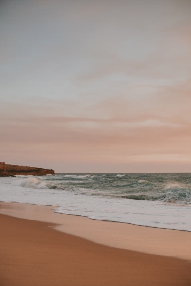 Peaceful Beach Sunset by Claudia Casal — canvas wall art