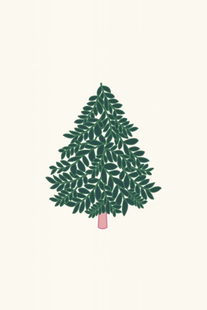 Simple Leafy Tree by Karen Menzenbach — canvas wall art