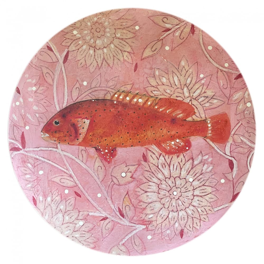 Red Fish Pink Floral