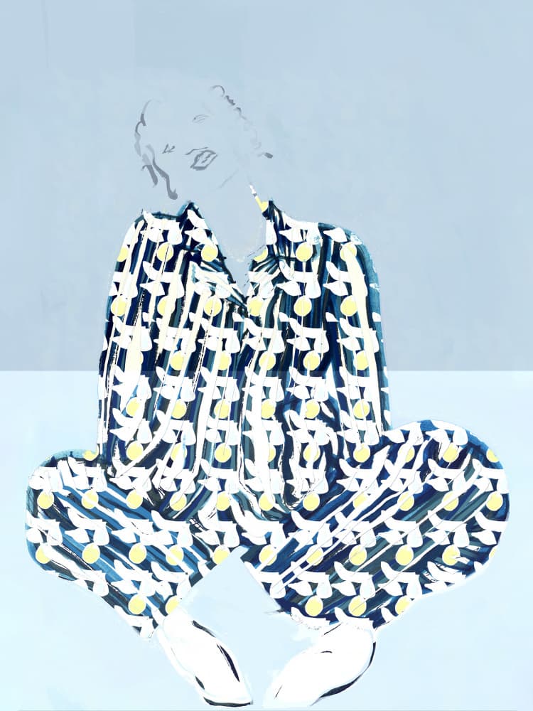 Elegant Lemon Pattern Fashion by casa cartissi — canvas wall art